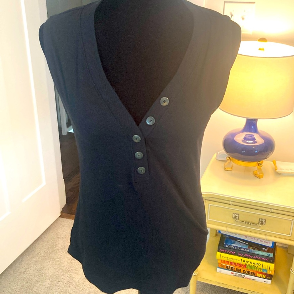 LOFT Ribbed Henley Tank